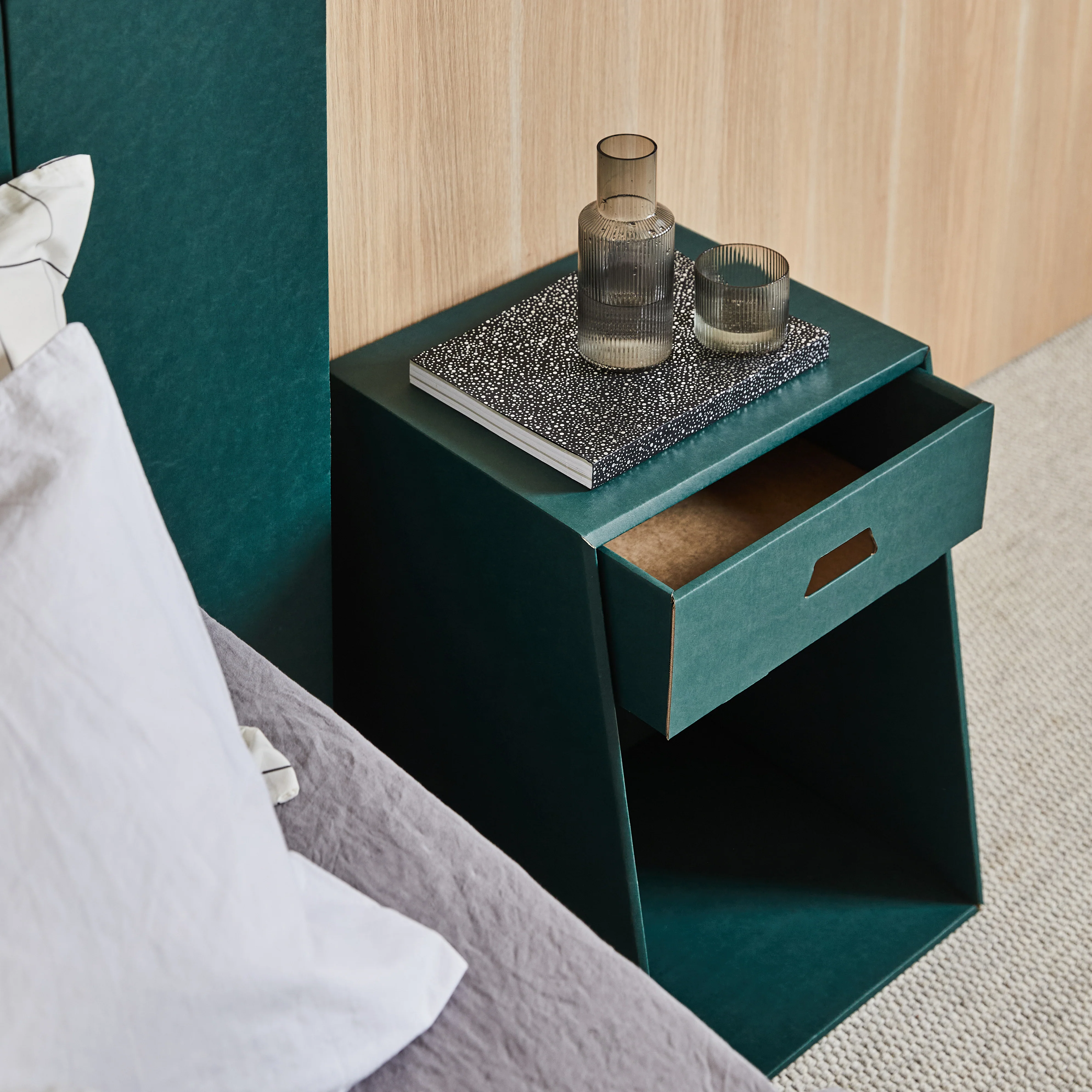 Yona Cardboard Bedside Table - Image 3